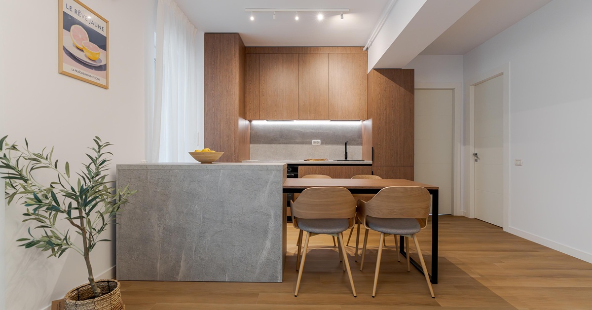Mobilier bucatarie japandi