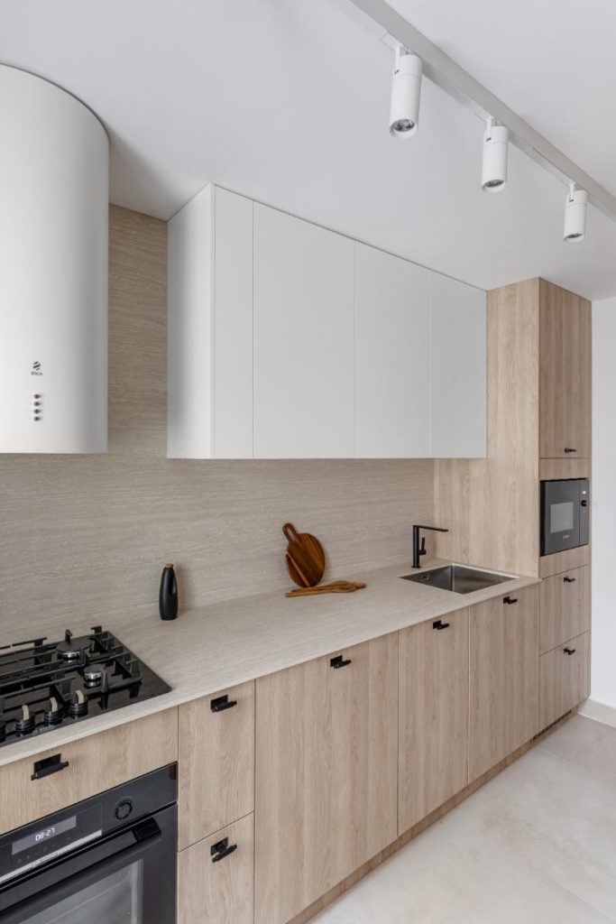 Amenajare Apartament în Stil Japandi Bucatarie