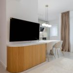 living bucatarie dining open-space in stil japandi